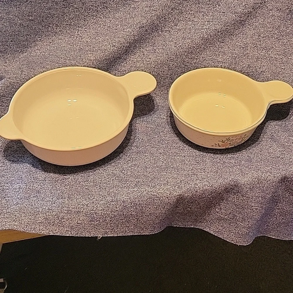 Corningware P-240-B Grab a Bowl & Mount Clements Floral Fantasy pattern bowl set